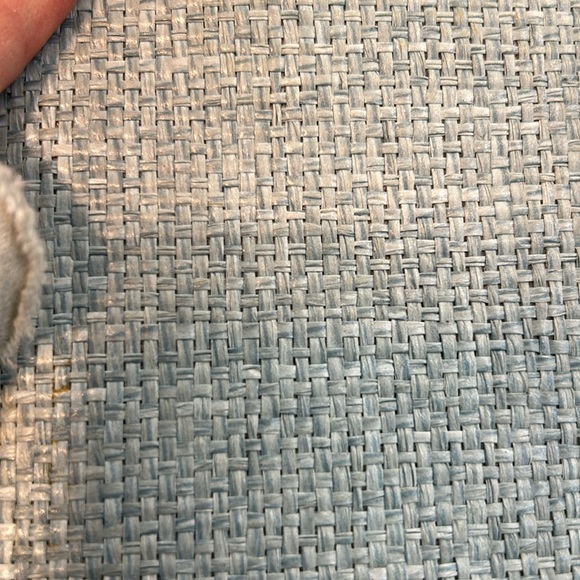 Kate Spade Teal Woven bag,  black leather handles magnet closure zipper - Picture 8 of 11